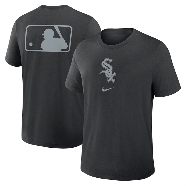 Men's Black Chicago White Sox Early Work Tri-Blend Dri-FIT T-Shirt